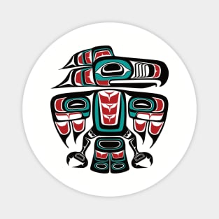 Haida Tlingit Native Raven Totem Magnet